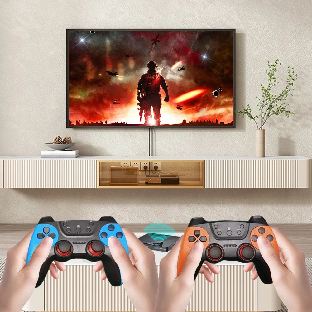 X2 Pro Retro Video Game Console TV Box 100000+ Games with 2 Gamepads Super Console 4K 60+ Game Emulators for DC/Arcade/MAME/Sega