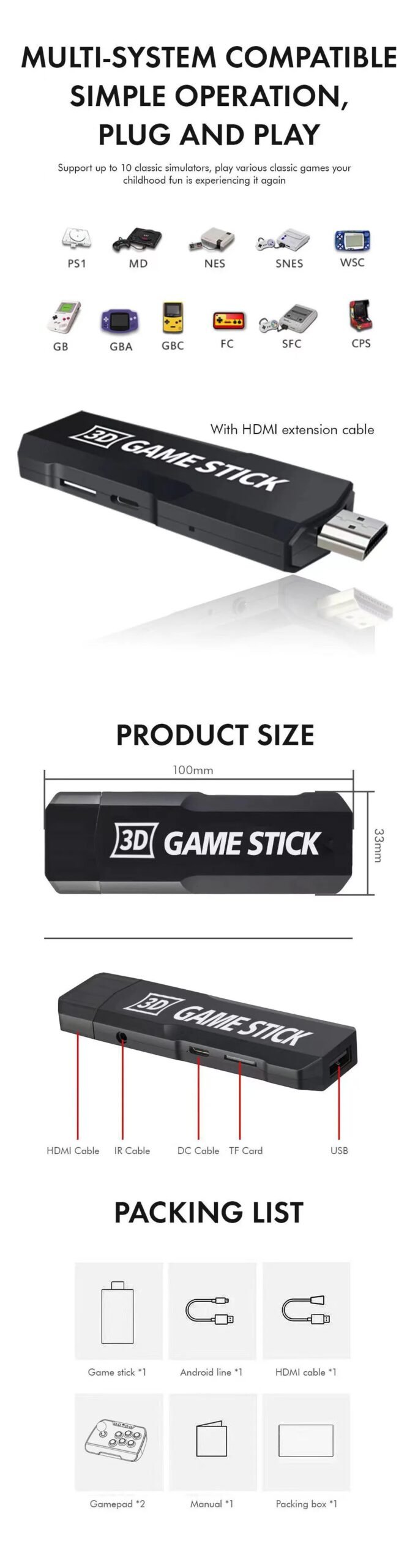 X2 Ultra Home TV Game Console 6000+Nostalgic Classic Games 2.4G Wireless Dual Controller 4K HDMI high-definition Output