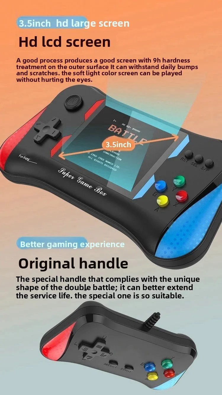 The x7m handheld color screen game console offers 500 brand-new, retro and classic games for gifts