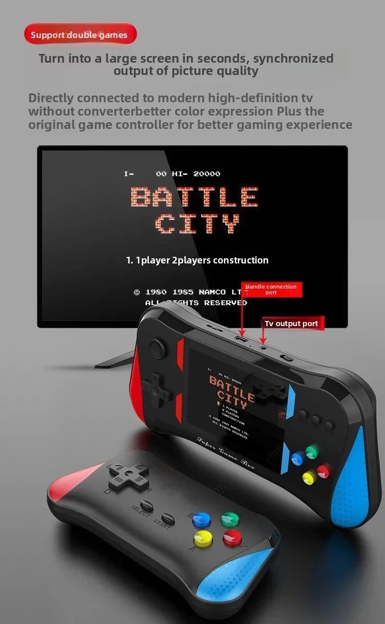 The x7m handheld color screen game console offers 500 brand-new, retro and classic games for gifts