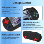 GAMINJA ANS16 Open Source Handheld Game 4.5 Inch IPS Screen RGB Lighting Portable Retro Video Game Console 64GB For PS1/GBA/SFC - Image 6