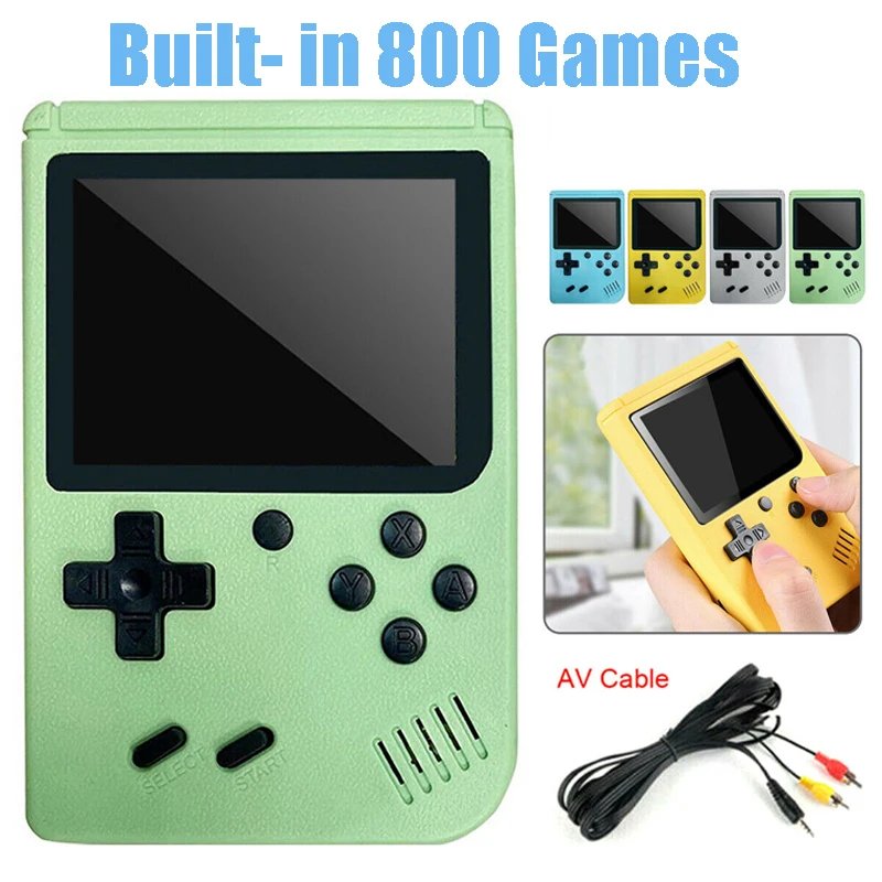 Mini Handheld Retro Video Game Console Built-in 800 Classic Games Gameboy Gifts
