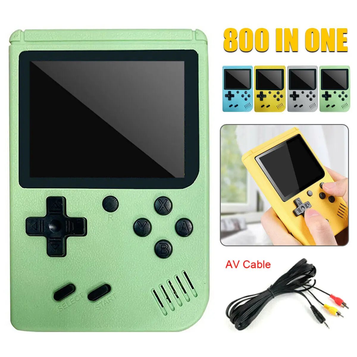 Mini Handheld Retro Video Game Console Built-in 800 Classic Games Gameboy Gifts