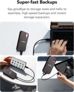 Rugged High-Speed 1TB/2TB Portable SSD USB 3.1 Type-C External Solid State Storage for Laptop, Phone & MAC - Fast Data Transfer - Image 6