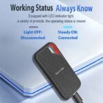 Rugged High-Speed 1TB/2TB Portable SSD USB 3.1 Type-C External Solid State Storage for Laptop, Phone & MAC - Fast Data Transfer - Image 4