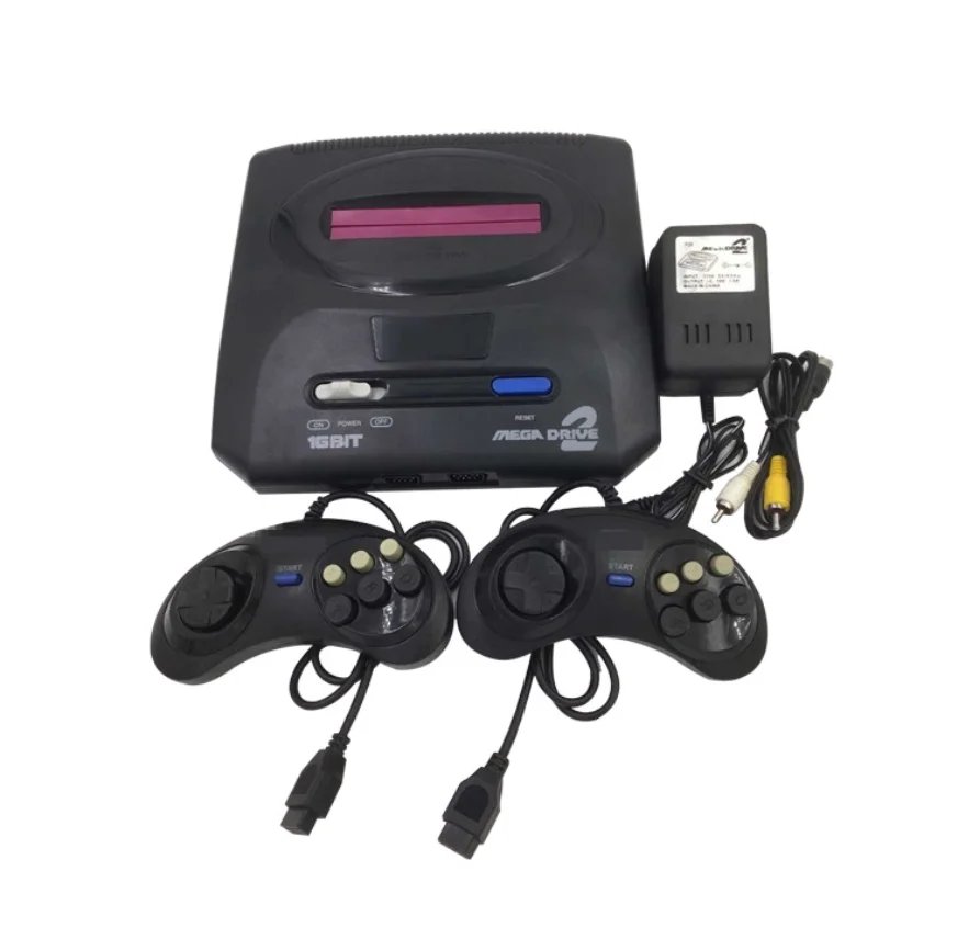 Retro 16Bit Game Console for Sega Mega Drive 2 Old Fashioned MD Game Console(Include 5 Different Kind of Games)