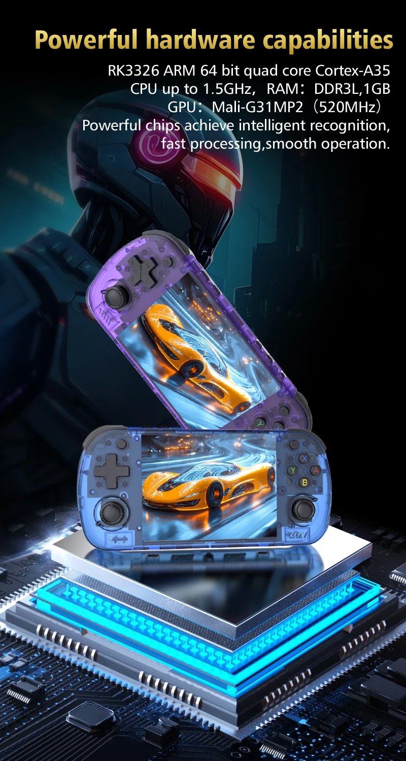 BOYHOM R36H PRO/R36HPROMAX Retro Handheld Console Linux+ARKOS Open Source WIFI 4.2 Inch IPS 64GB Portable Game Player