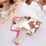 Eyelash Extension Handheld Makeup Mirror Square Makeup Vanity Mirror with Handle Hand Mirror SPA Salon Compact Mirrors - Image 3