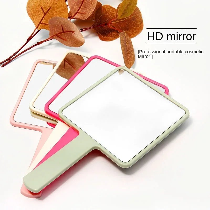 Eyelash Extension Handheld Makeup Mirror Square Makeup Vanity Mirror with Handle Hand Mirror SPA Salon Compact Mirrors