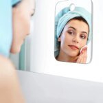 Unbreakable Acrylic Fog Free Mirror Wall Suction Portable Travel Shaving Makeup Bathroom Accessory for Women - Image 3