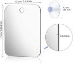 Unbreakable Acrylic Fog Free Mirror Wall Suction Portable Travel Shaving Makeup Bathroom Accessory for Women - Image 6