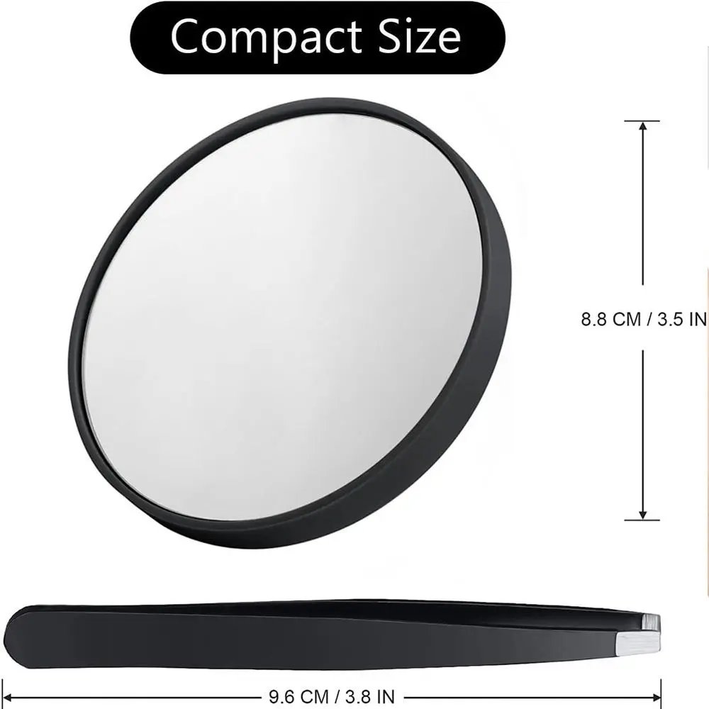 10/20/30X Blackhead Magnification Mirror High-definition Round Enlarging Cosmetic Mirror with Suction Cup 3.5in