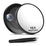 10/20/30X Blackhead Magnification Mirror High-definition Round Enlarging Cosmetic Mirror with Suction Cup 3.5in - Image 3