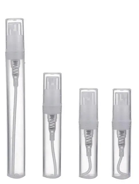 50/100PCS 2ML 3ML 5ML 10ML Black Portable Glass Perfume Bottle Empty Refillable Bottle Cosmetics Bottle Sample Thin Glass Vials