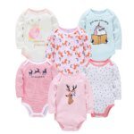 3/6 pcs a set Kavkas Fashion Baby Boys Clothes Set  Cotton Soft Long Sleeve Autumn Boy Girls Bodysuit Newborn Toddler Body bebe - Image 5