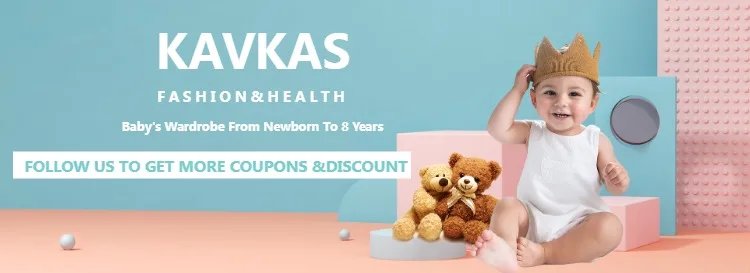 1/3/4/6 Pcs KAVKAS Baby Clothing Rompers Boys 100% Cotton Plain Bodysuit Girls Blank Muslin Jumpsuit 0-24 Months