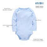 1/3/4/6 Pcs KAVKAS Baby Clothing Rompers Boys 100% Cotton Plain Bodysuit Girls Blank Muslin Jumpsuit 0-24 Months - Image 2