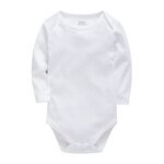 1/3/4/6 Pcs KAVKAS Baby Clothing Rompers Boys 100% Cotton Plain Bodysuit Girls Blank Muslin Jumpsuit 0-24 Months - Image 5