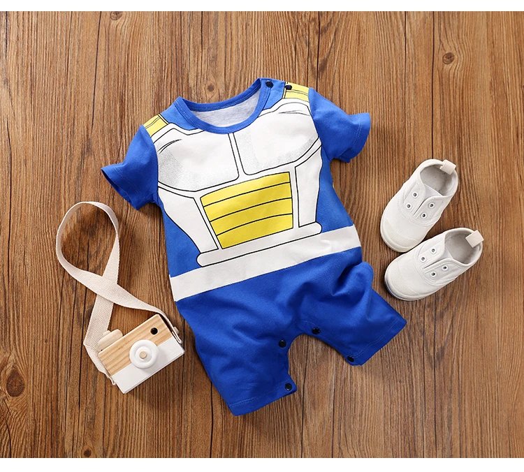 2pcs Newborn Clothing Handsome Anime Party Cotton Comfortable Soft Boys And Girls 0-18 Summer Short Sleeved Baby Jumpsuit