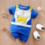2pcs Newborn Clothing Handsome Anime Party Cotton Comfortable Soft Boys And Girls 0-18 Summer Short Sleeved Baby Jumpsuit - Image 3