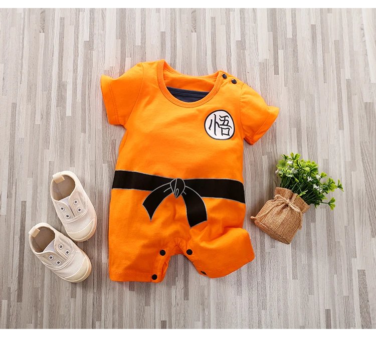 2pcs Newborn Clothing Handsome Anime Party Cotton Comfortable Soft Boys And Girls 0-18 Summer Short Sleeved Baby Jumpsuit