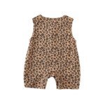 0-3Y Boys Girls Leopard Print Bodysuit 2026 Summer Baby Sleeveless O-neck Short Romper Newborn One-piece Clothes - Image 4