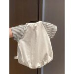 Summer Baby Bodysuit Cartoon Stripe Pattern Design for 3-24 Months - Image 2