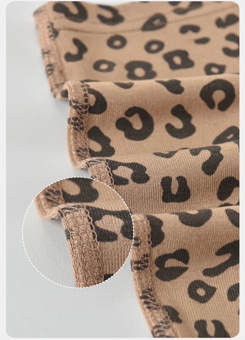 2026 Summer Baby Short Sleeve Romper Leopard Print One Piece Clothing for 3M-2Y Boys Girls lightweight Infant Bodysuit