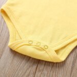 New spot summer infants and boys candy-colored onesie short-sleeved triangular climbing clothes - Image 4