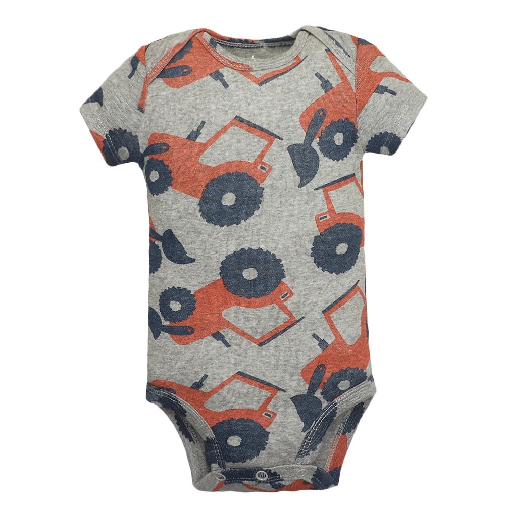 5Pieces Unisex Baby Bodysuits Fashion Body Suits Short Sleeve Newborn Infant Jumpsuit Cartoon Baby Boy Girl Clothes Set Summer