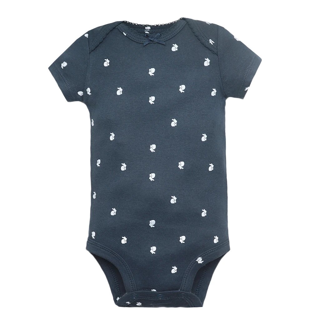 5Pieces Unisex Baby Bodysuits Fashion Body Suits Short Sleeve Newborn Infant Jumpsuit Cartoon Baby Boy Girl Clothes Set Summer