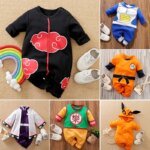Newborn Baby Anime Cape Style Children Long Sleeve Cotton Bodysuit, Cute Kids Boys Girls Romper - Image 2