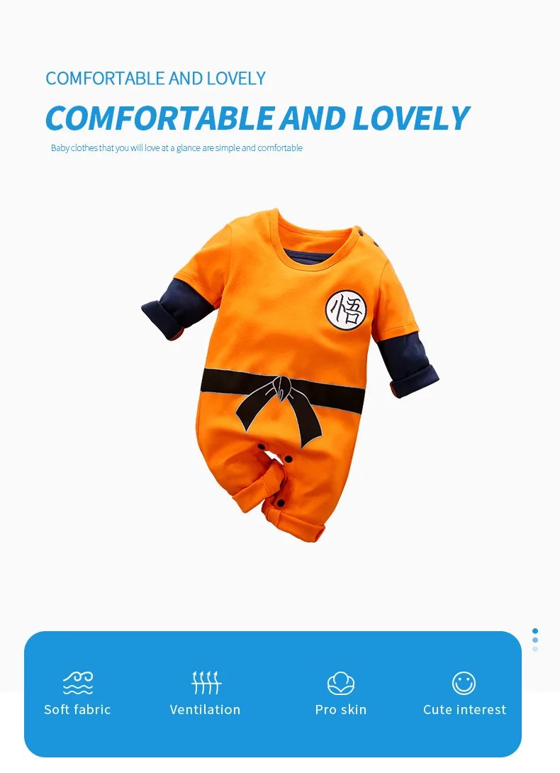 Newborn Baby Anime Cape Style Children Long Sleeve Cotton Bodysuit, Cute Kids Boys Girls Romper