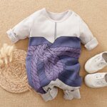 Newborn Baby Anime Cape Style Children Long Sleeve Cotton Bodysuit, Cute Kids Boys Girls Romper - Image 5