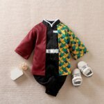 Newborn Baby Anime Cape Style Children Long Sleeve Cotton Bodysuit, Cute Kids Boys Girls Romper - Image 5