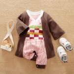 Newborn Baby Anime Cape Style Children Long Sleeve Cotton Bodysuit, Cute Kids Boys Girls Romper - Image 4