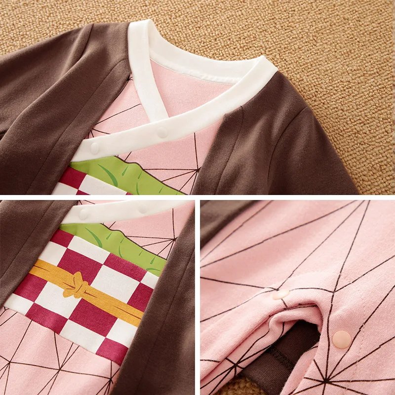 Newborn Baby Anime Cape Style Children Long Sleeve Cotton Bodysuit, Cute Kids Boys Girls Romper