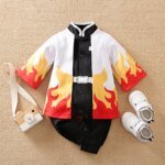 Newborn Baby Anime Cape Style Children Long Sleeve Cotton Bodysuit, Cute Kids Boys Girls Romper - Image 6