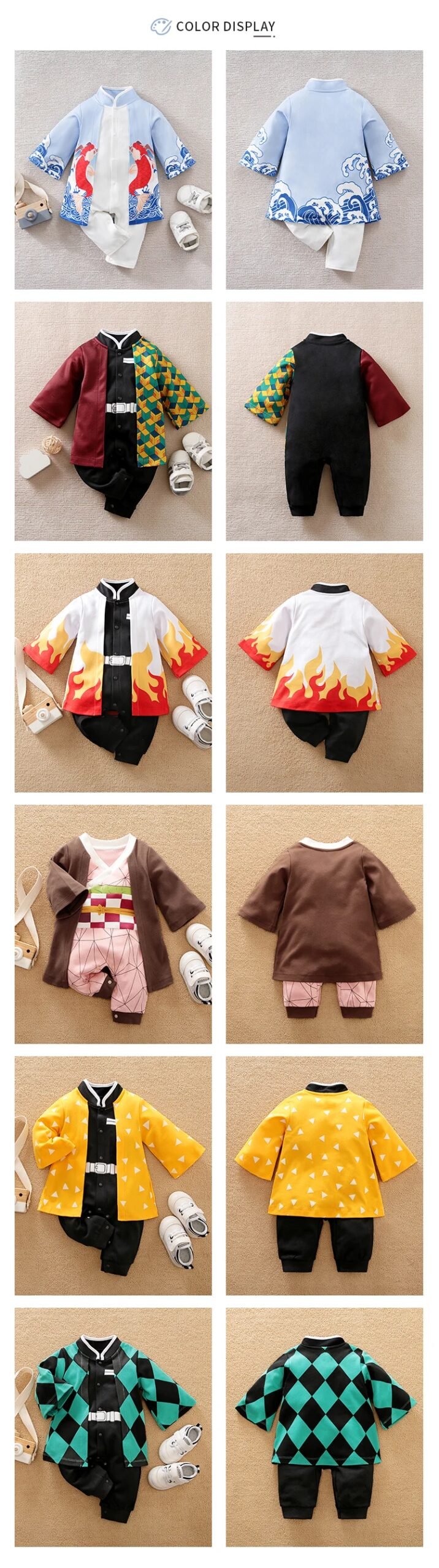 Newborn Baby Anime Cape Style Children Long Sleeve Cotton Bodysuit, Cute Kids Boys Girls Romper