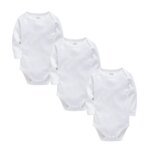 1/2/3/5 Pcs Baby Jumpsuit Blank White Newborn Boys Romper 100% Cotton Kids Bodysuit Long Sleeve Baby Girls Clothing Plain Muslin - Image 4