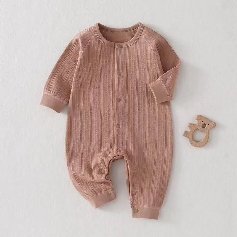 Pure Cotton Baby Romper A-Grade Seamless Spring Autumn Newborn Onesie Infant Clothing Comfortable Soft Baby Suit