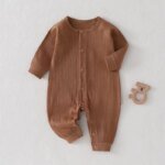 Pure Cotton Baby Romper A-Grade Seamless Spring Autumn Newborn Onesie Infant Clothing Comfortable Soft Baby Suit - Image 3