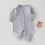 Pure Cotton Baby Romper A-Grade Seamless Spring Autumn Newborn Onesie Infant Clothing Comfortable Soft Baby Suit - Image 5