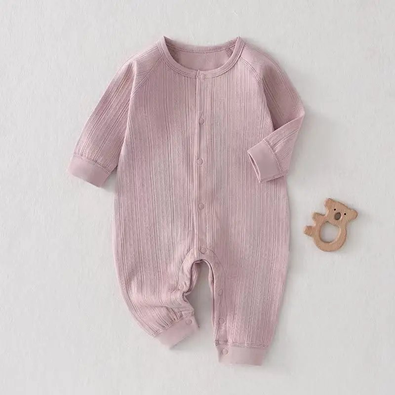 Pure Cotton Baby Romper A-Grade Seamless Spring Autumn Newborn Onesie Infant Clothing Comfortable Soft Baby Suit