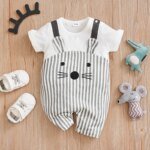 Newborn Baby Clothes Unisex Cute cartoon animal Print Summer cotton Short Sleeve Romper Infant Toddler Pajamas One Piece Outfit - Image 5