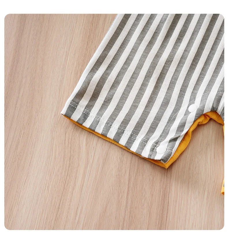 Newborn Baby Clothes Unisex Cute cartoon animal Print Summer cotton Short Sleeve Romper Infant Toddler Pajamas One Piece Outfit