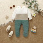 Winter Baby Boys Rompers Clothes 0-12m Autumn Turtle Neck Long Sleeve Knitted Newborn Infant Jumpsuits One Piece Toddler Outfits - Image 2