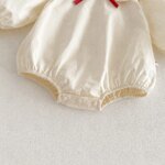 New style one-piece baby dress with trendy collar and bag on the back, suitable for spring and autumn seasons - Image 5