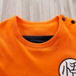 Baby Spring and Autumn Boys and Girls Long sleeved Anime Orange Training Suit Casual All Cotton Bodysuit - Image 3