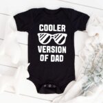Funny Newborn Boys Girls Clothes Dad Letter Sunglasses Onesie Summer Casual Comfortable Crew Neck Baby Romper